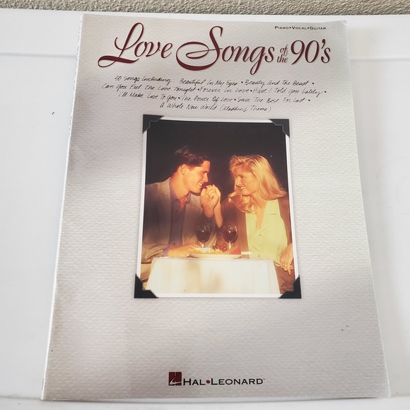 Other - Love Songs of the 90's Sheet Music Songbook Piano Vocal Guitar Hal Leonard
